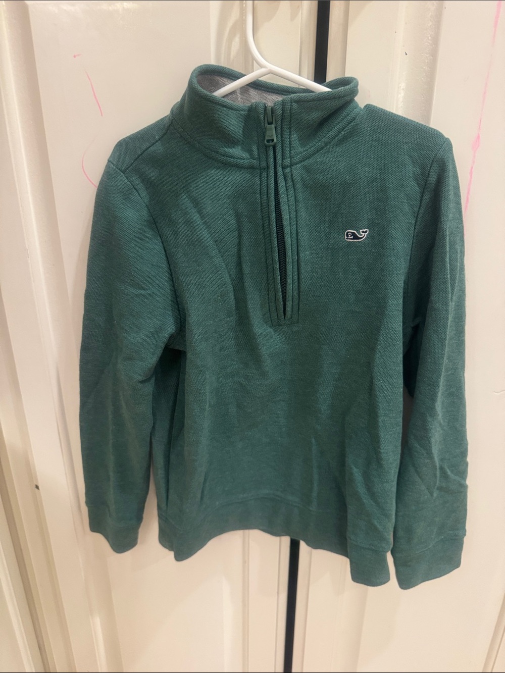 Vineyard Vines Men’s Teal Green Quarter-Zip Pullover